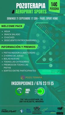 poster torneo POZOTERAPIA & AEROPRINT