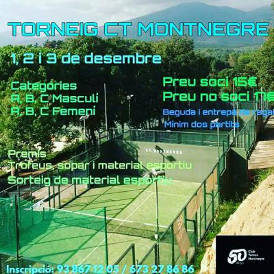 poster del torneo TORNEIG CT MONTNEGRE