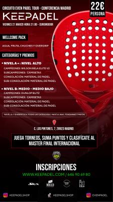 poster del torneo KEEPADEL & EUROINDOOR