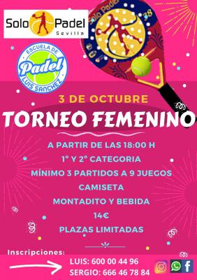 poster del torneo TORNEO FEMENINO