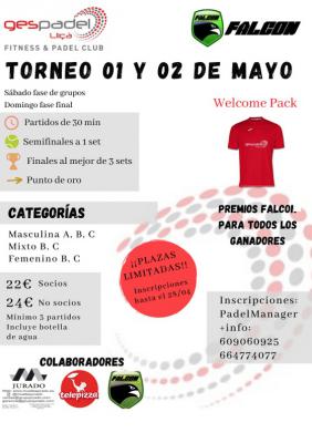 poster del torneo TORNEO DE PADEL