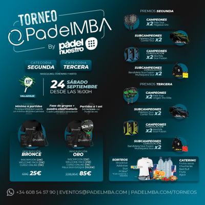 poster del torneo TORNEO PADELMBA BY PADELNUESTRO - VALLADOLID
