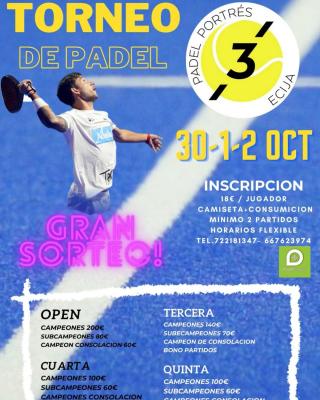 poster del torneo TORNEO PÁDEL X3