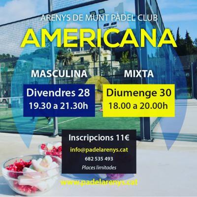 poster del torneo AMERICANA MASCULINA MIXTA