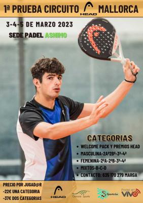 poster del torneo 1° PRUEBA CIRCUITO HEAD MALLORCA 2023