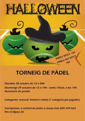 poster del torneo TORNEIG HALLOWEEN