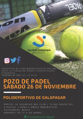 poster torneo POZO DE PÁDEL