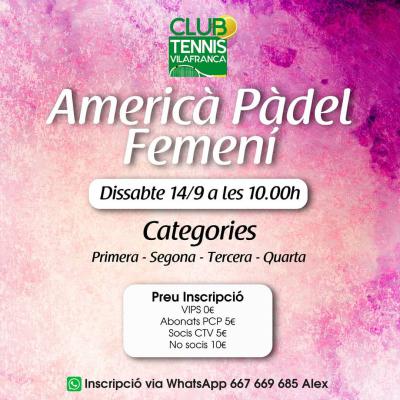 poster del torneo AMERICANA FEMENINA
