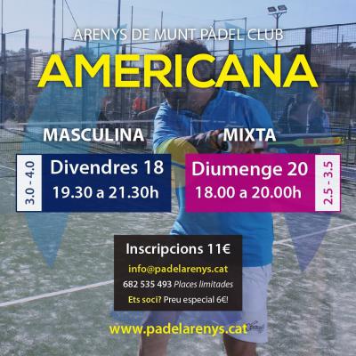 poster del torneo AMERICANA MIXTA