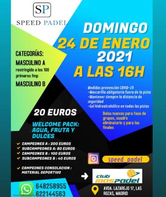 poster del torneo SPEED PADEL