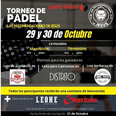 poster torneo TORNEO LAS RECOMENDACIONES DE JESUS
