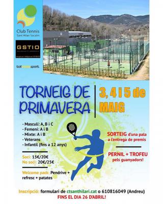 poster del torneo TORNEIG DE PIMAVERA