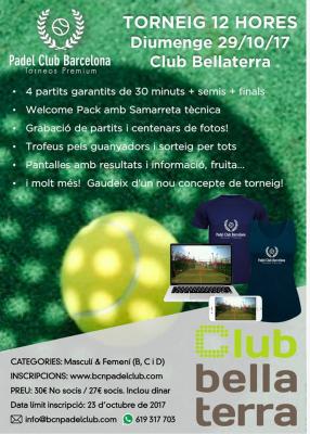 poster del torneo TORNEIG 12 HORES