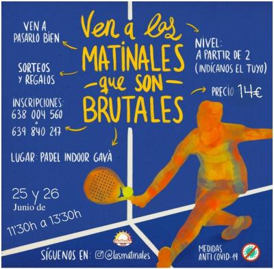 poster del torneo MATINALES DE PADEL