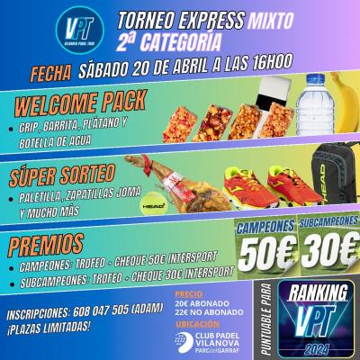 poster torneo TORNEO EXPRESS MIXTO