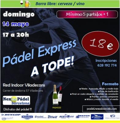 poster del torneo TORNEO EXPRESS + BARRA LIBRE 🍺🍷
