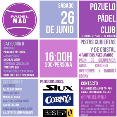 poster del torneo TORNEO DE PADEL