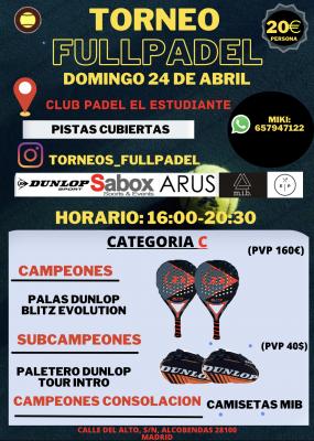 poster del torneo TORNEOS FULLPADEL