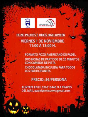poster del torneo POZO PADRES E HIJOS HALLOWEEN