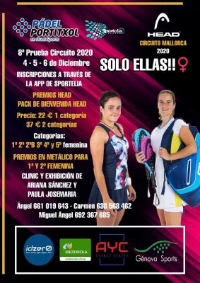 poster del torneo 8ª PRUEBA CIRCUITO 2020 - SOLO ELLAS!!