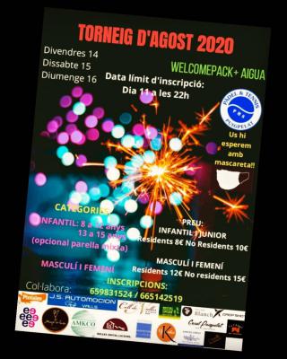 poster torneo TORNEIG D'AGOST 2020