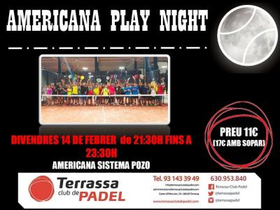 poster torneo AMERICANA PLAY NIGHT