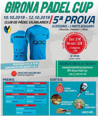 poster del torneo 5A PROVA GIRONA PADEL CUP