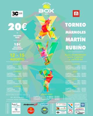 poster del torneo TORNEO XVI MÁRMOLES MARTIN RUBIÑO