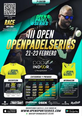 poster del torneo III OPEN OPS - PADEL INDOOR HOSPITALET