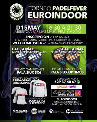 poster del torneo TORNEO PADEL FEVER - DOM15MAY