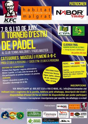 poster del torneo II TORNEIG D'ESTIU