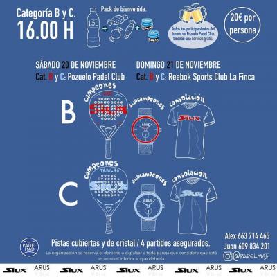 poster del torneo TORNEO PADEL MAD