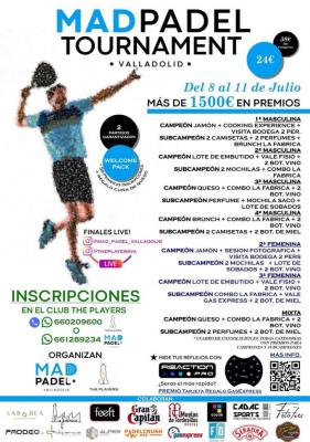 poster del torneo I MADPADEL TOURNAMENT