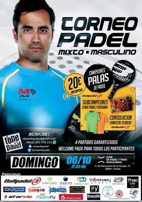 poster del torneo TORNEO DE PADEL MIXTO - MASCULINO