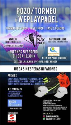 poster del torneo POZO/TORNEO WEPLAYPADEL