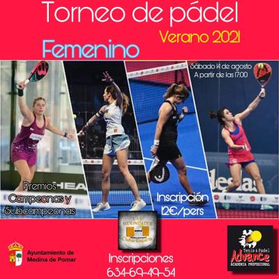 poster del torneo TORNEO FEMENINO VERANO 2021