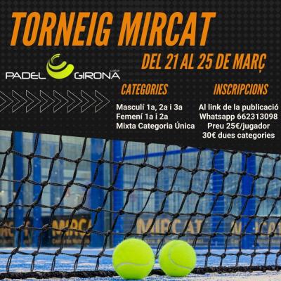 poster torneo TORNEIG MIRCAT
