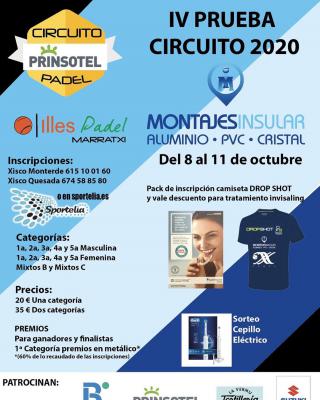 poster del torneo IV PRUEBA CIRCUITO PRINSOTEL 2020