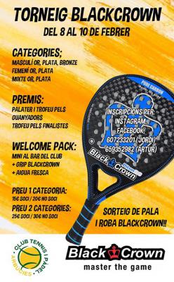 poster del torneo TORNEIG BLACKCROWN