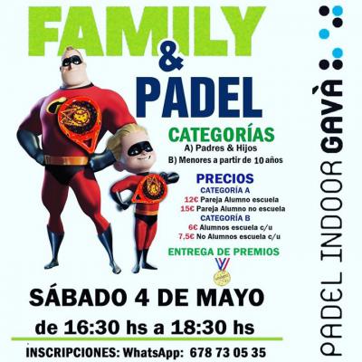 poster del torneo FAMILY & PADEL