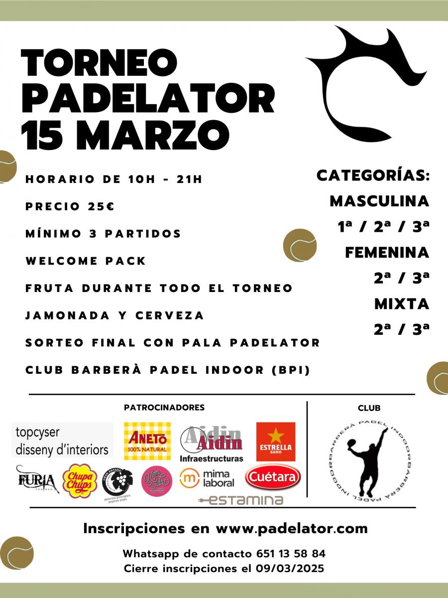 cartel del torneo