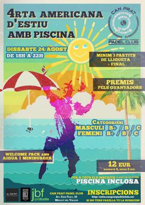 poster del torneo 4ª AMERICANA D'ESTIU AMB PISCINA