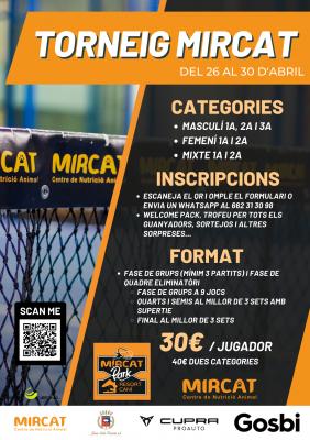 poster torneo 2NA EDICIÓ TORNEIG MIRCAT - PÀDEL GIRONA UALA