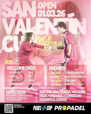 poster del torneo PADEL 2+2 OPEN SAN VALETÍN