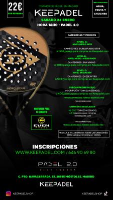 poster del torneo KEEPADEL (NIVELES A-B-C) & PADEL 2.0