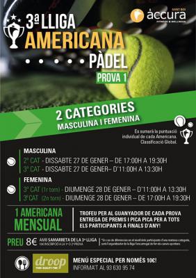 poster del torneo 1a PROVA LLIGA AMERICANA