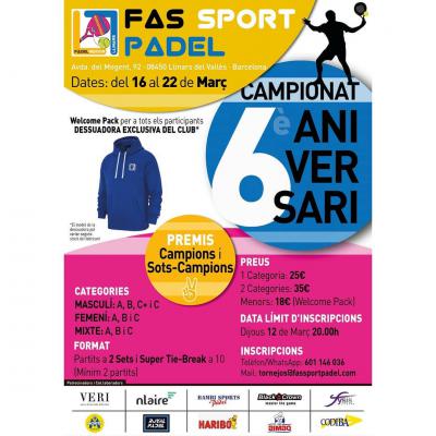 poster del torneo CAMPIONAL 6È ANIVERSARI