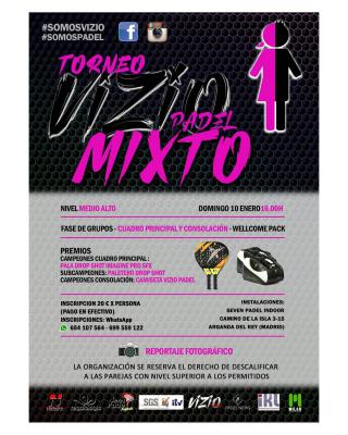 poster del torneo TORNEO VIZIO PADEL MIXTO