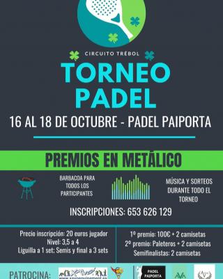 poster del torneo TORNEO DE PADEL - CIRCUITO TRÉBOL