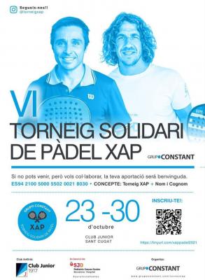 poster del torneo VI TORNEO BENÉFICO XAP